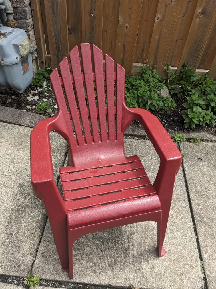 Red Adirondack Kids Chair thumbnail