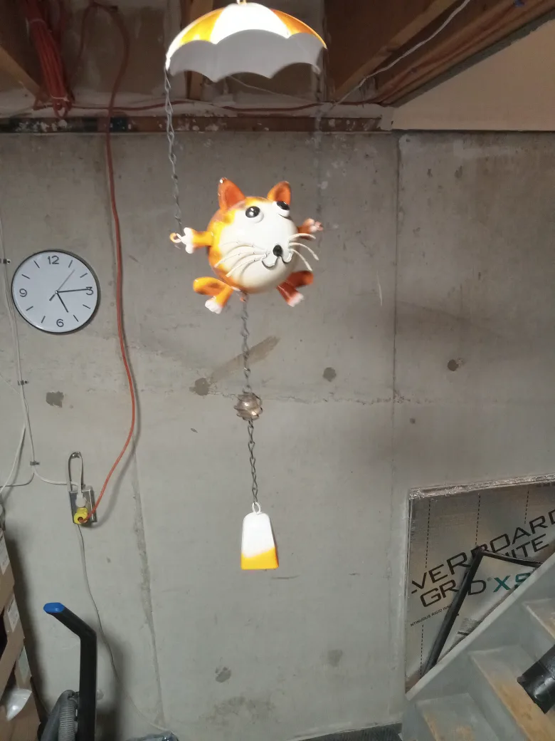 Cat Under Umbrella Outdoor Hanging Decoration thumbnail