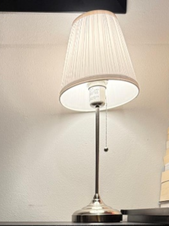 Table Lamp with Pleated Shade