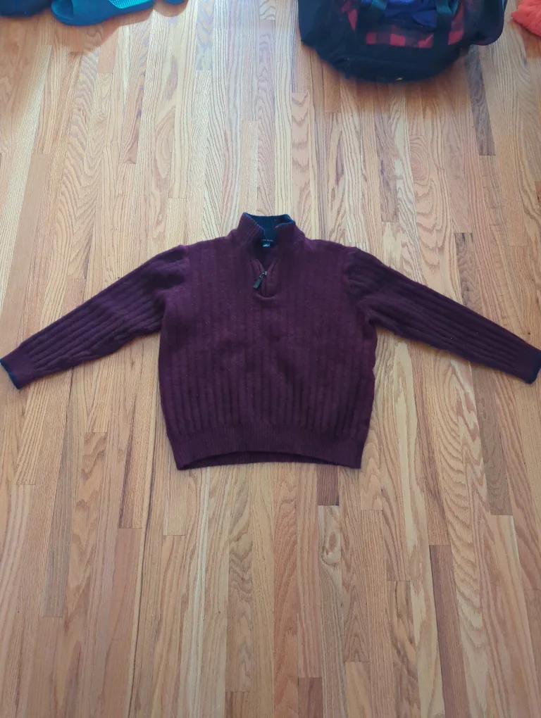 Vintage Lambswool Zip Sweater 🇨🇦 thumbnail