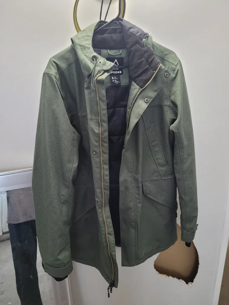 Ripzone Olive Green Winter Jacket - Size M thumbnail