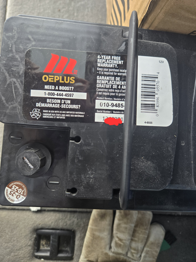 OEPlus L4/94R/H7 Car Battery