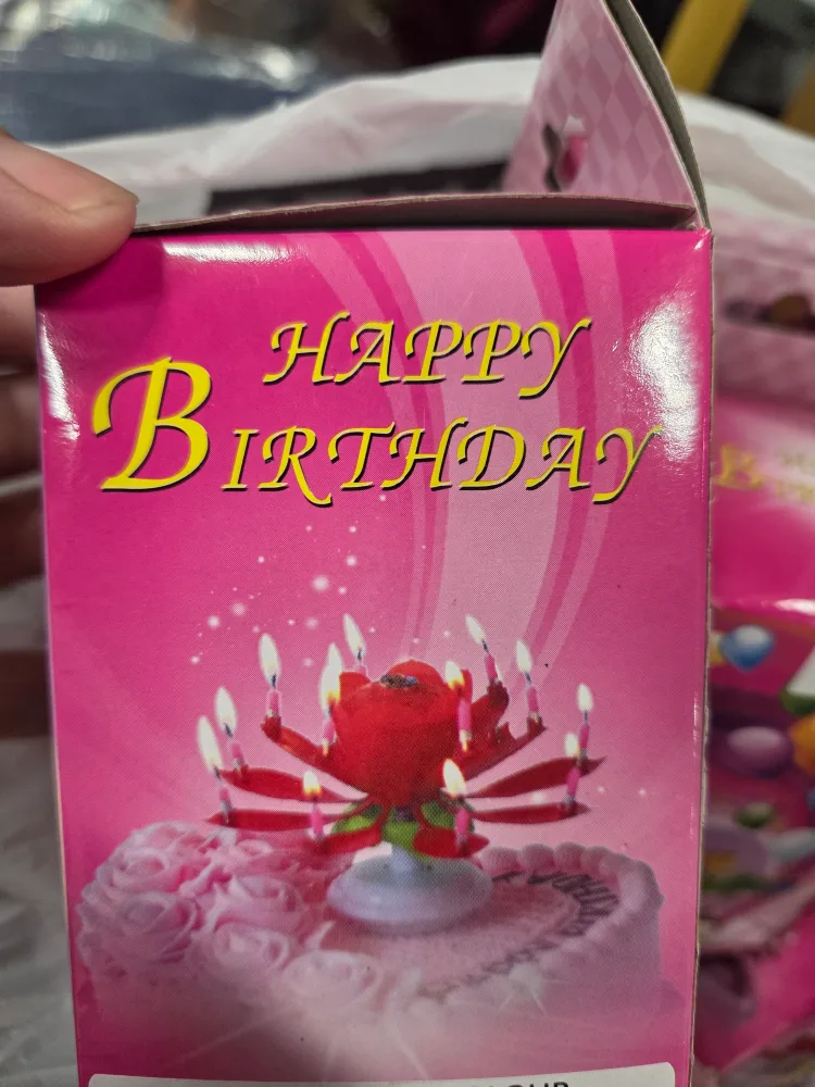 Sparkling Flower Birthday Candle - New! thumbnail