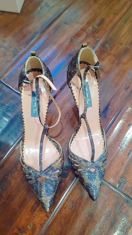 SJP Carrie Leopard Fabric Heels - photo 3