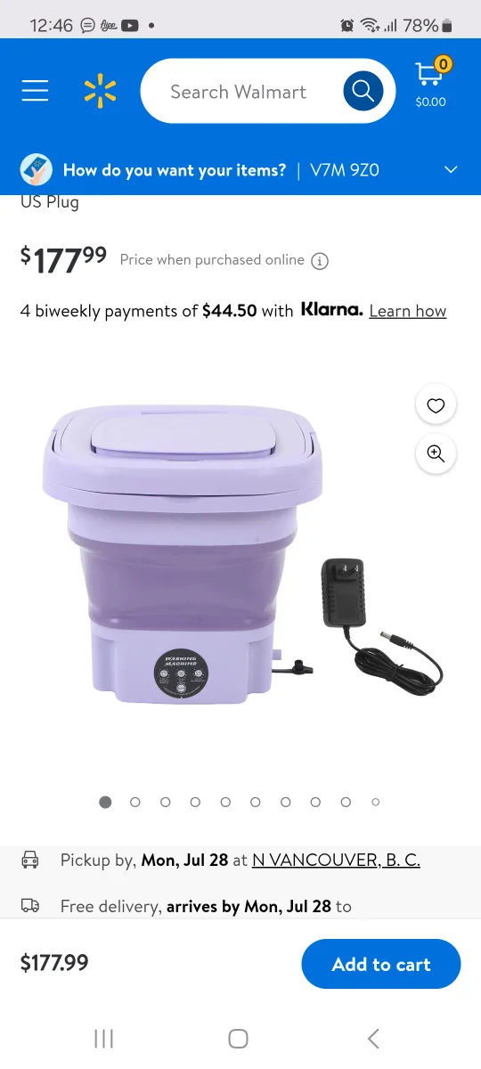 Mini Folding Washing Machine - Portable & Space Saving thumbnail