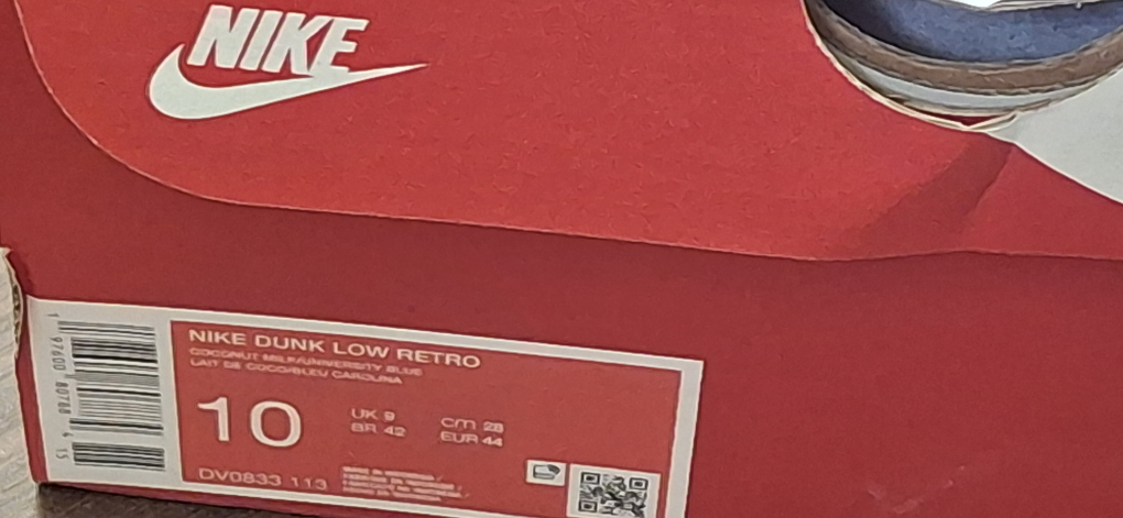 Nike Dunk Low Retro 'University Blue' Size 10 - photo 5