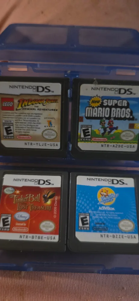 Nintendo DS Games: Lego Indiana Jones, Super Mario, Tinkerbell thumbnail