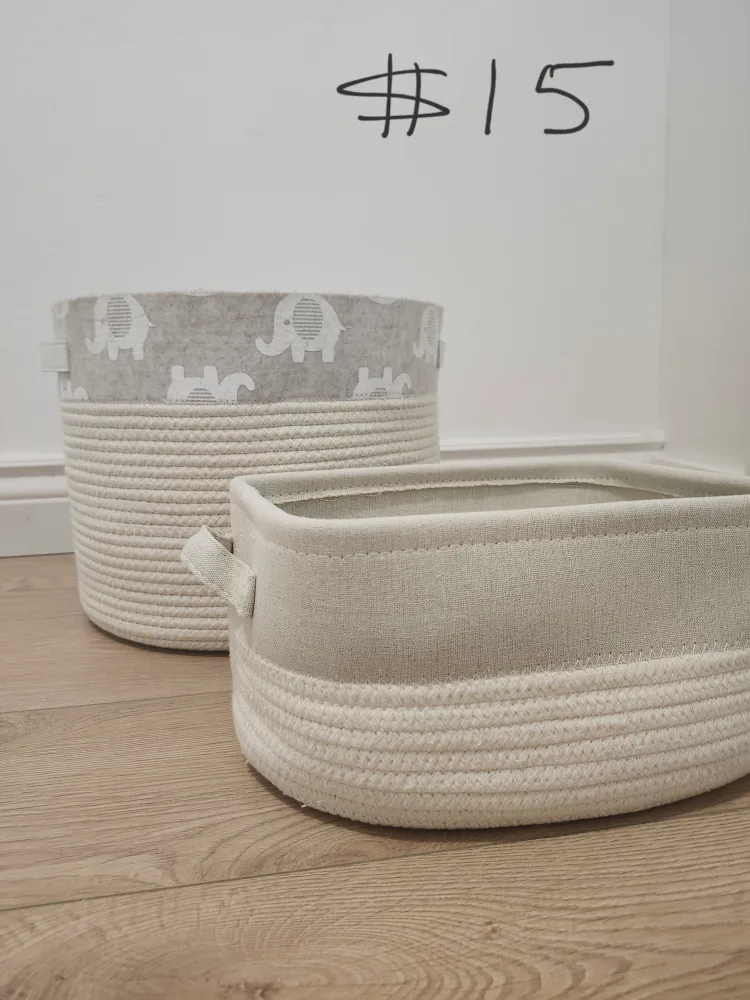 Two Rope Storage Baskets thumbnail