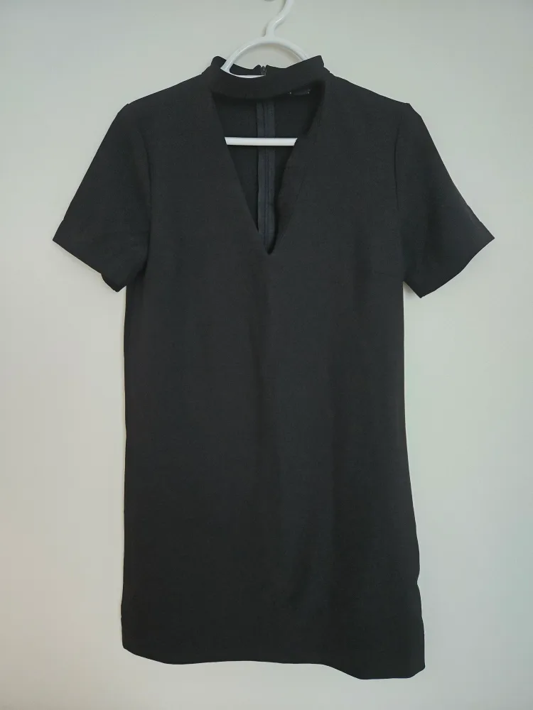 Revamped Black Mini Dress - Size XS thumbnail