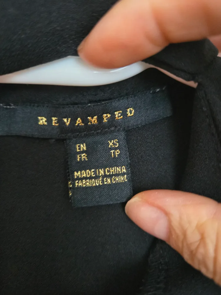 Revamped Black Mini Dress - Size XS image indicator(2)