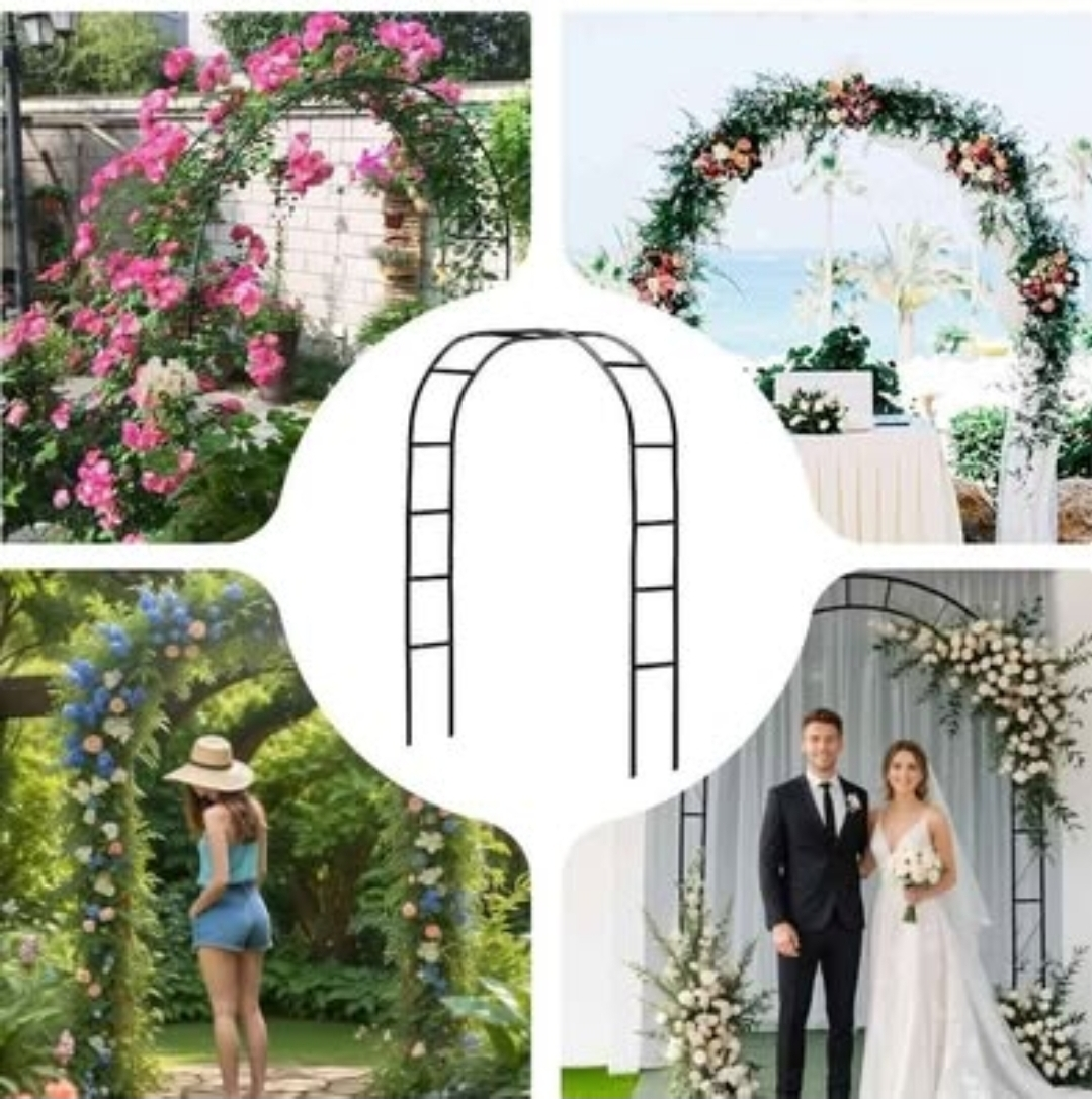 Metal Garden Arch - High Arch 7'10"