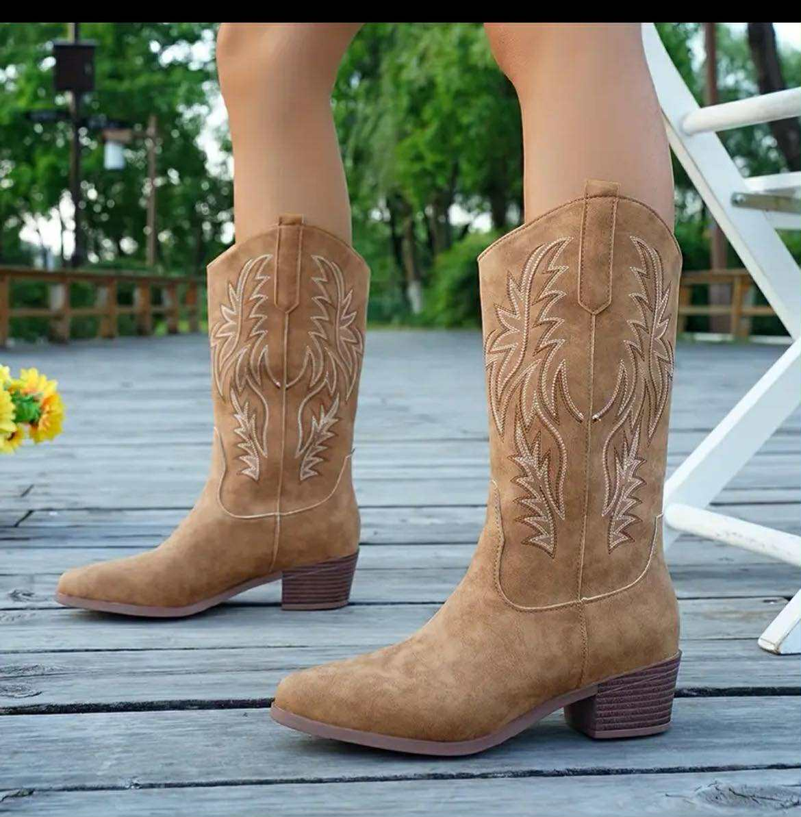 Brand New Brown Cowboy Boots