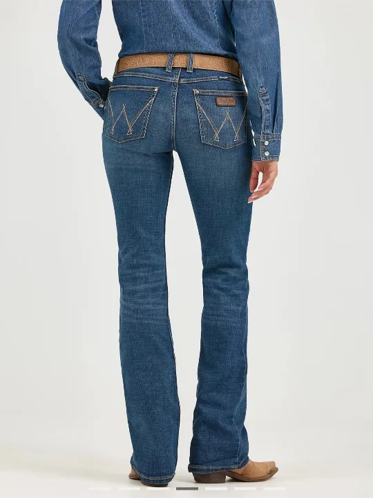 Women's Wrangler Retro Mae Mid Rise Bootcut Jean 29x30 | MS Wash thumbnail