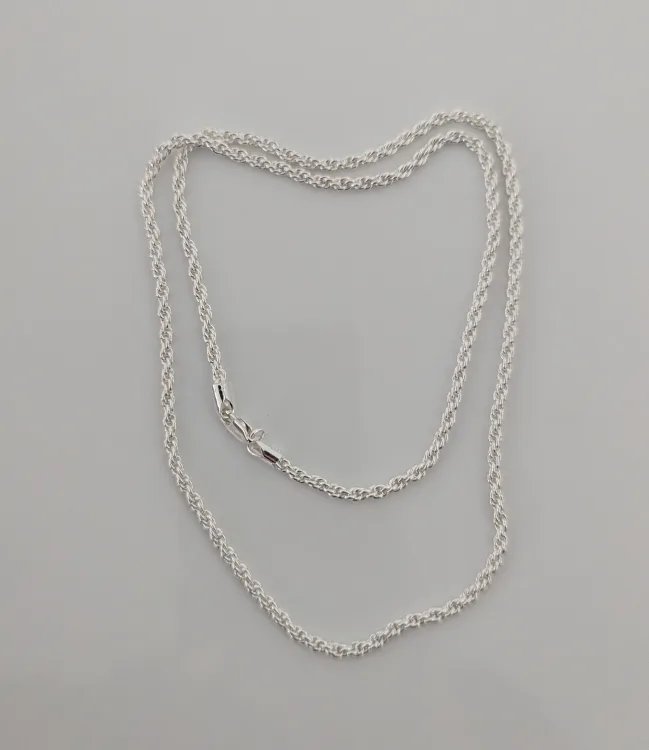 925 Sterling Silver Rope Chain thumbnail