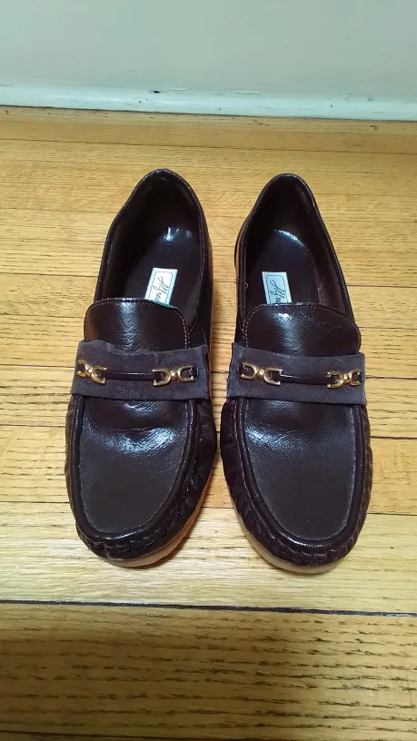 Alfredo DiVinci Brown Leather Loafers thumbnail