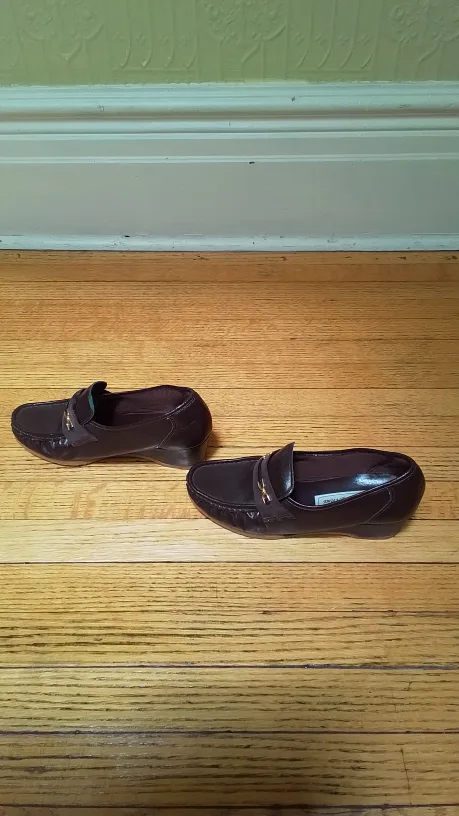 Alfredo DiVinci Brown Leather Loafers image indicator(2)