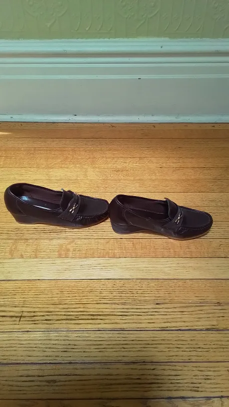 Alfredo DiVinci Brown Leather Loafers image indicator(3)