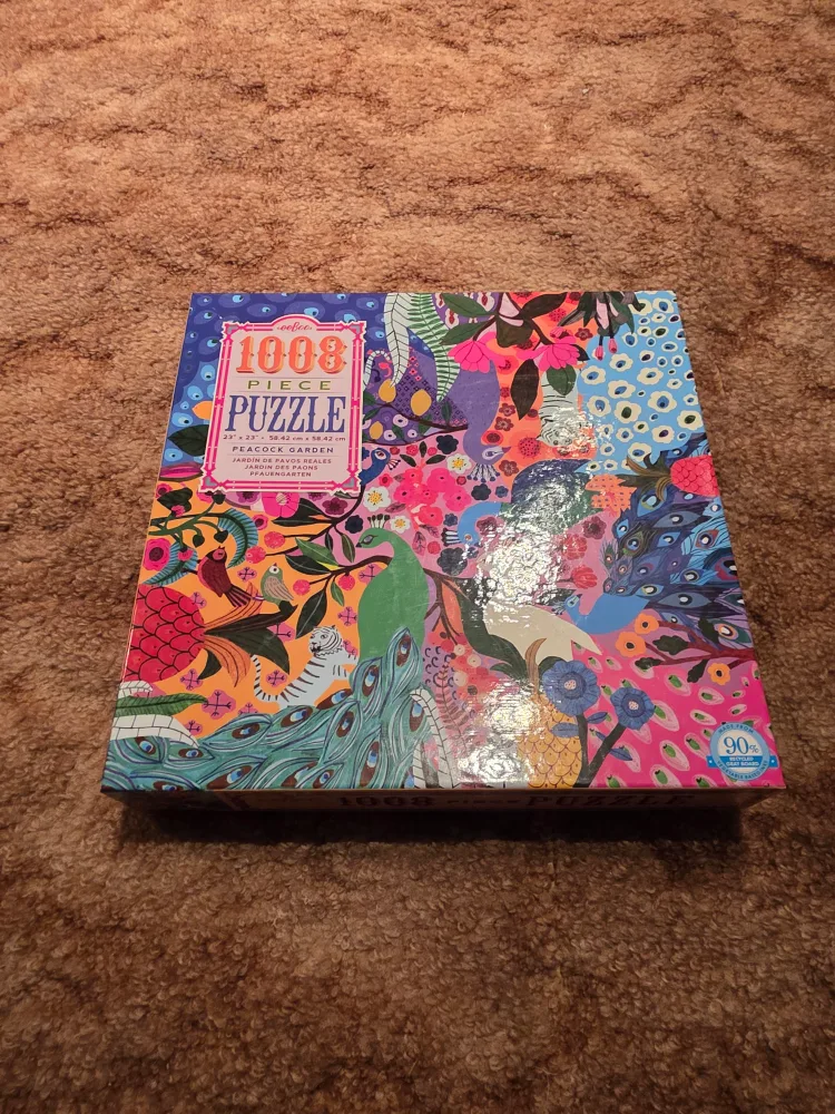 Galison Peacock Garden 1008 Piece Puzzle 🇨🇦 thumbnail