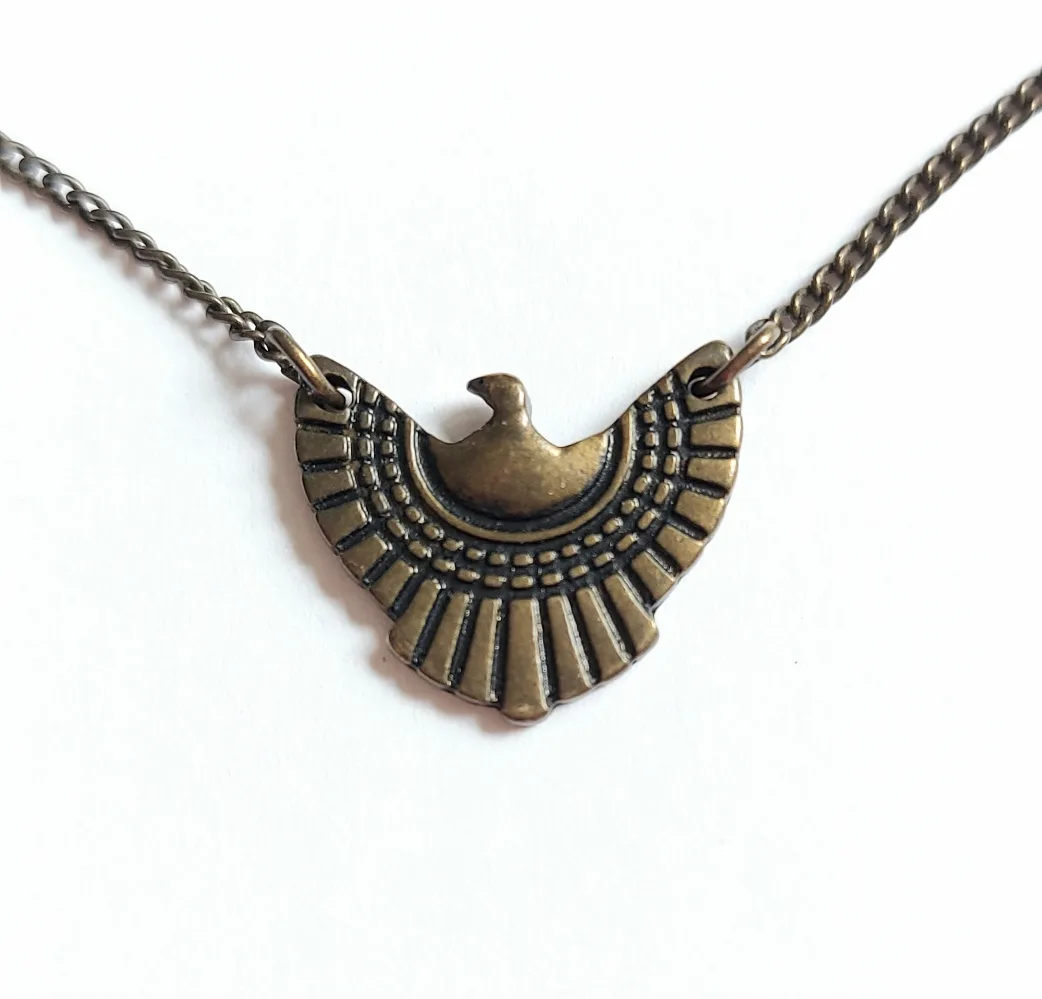 Vintage Style Bird Pendant Necklace thumbnail