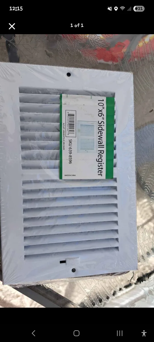 New 10"x6" Sidewall Register thumbnail