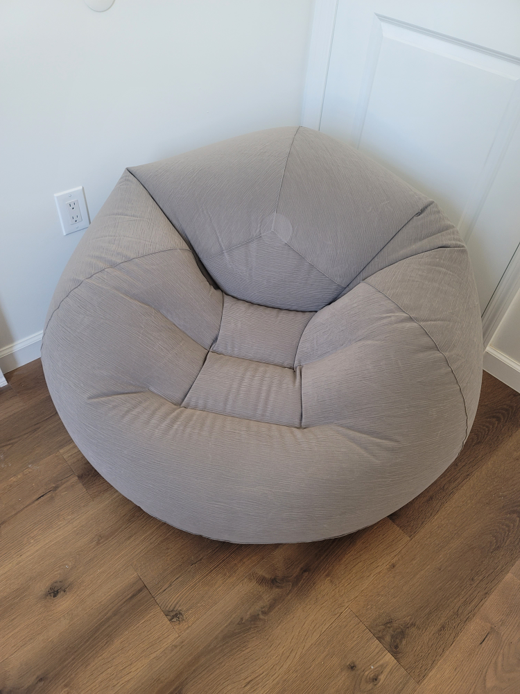 Intex Inflatable Beanless Bag Chair - Gray