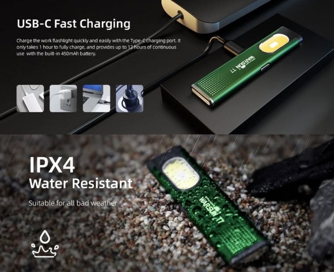 LED Flashlight  Torch Light Pocket Lantern Flood EDC - photo 4