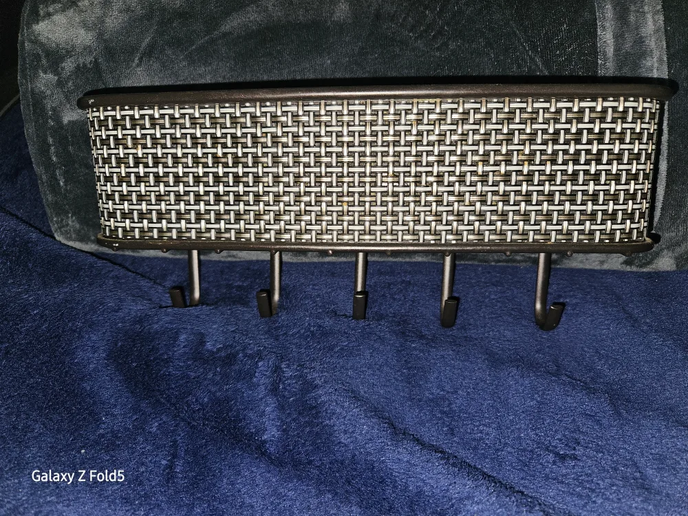 Brown Wall Mounted Rack with Hooks thumbnail