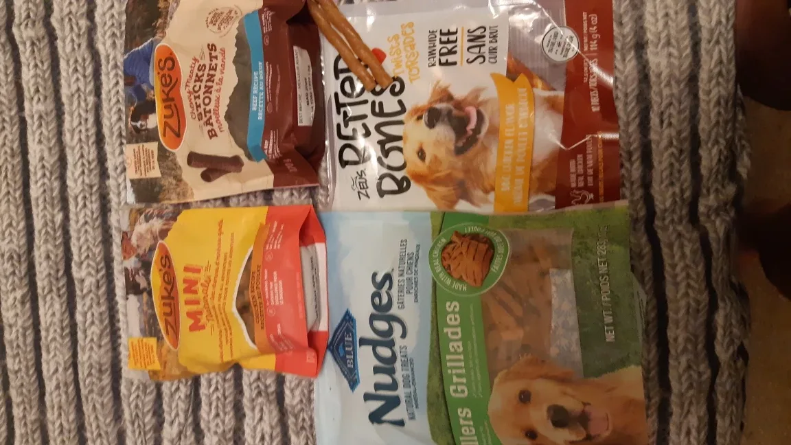 Dog Treats Bundle: Zuke's, Better Bones, Nudges thumbnail