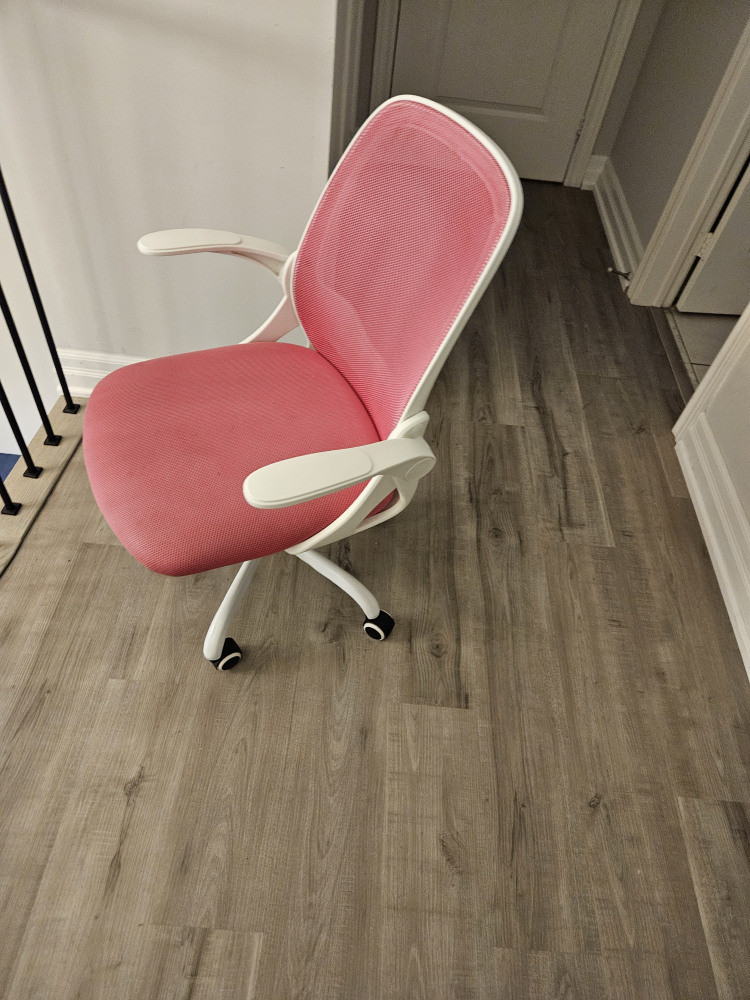 Pink & White Office Chair