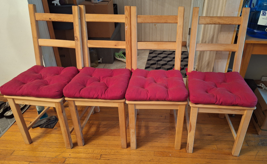 IKEA INGO / IVAR Dining Table & 4 Chairs - Pine - photo 4
