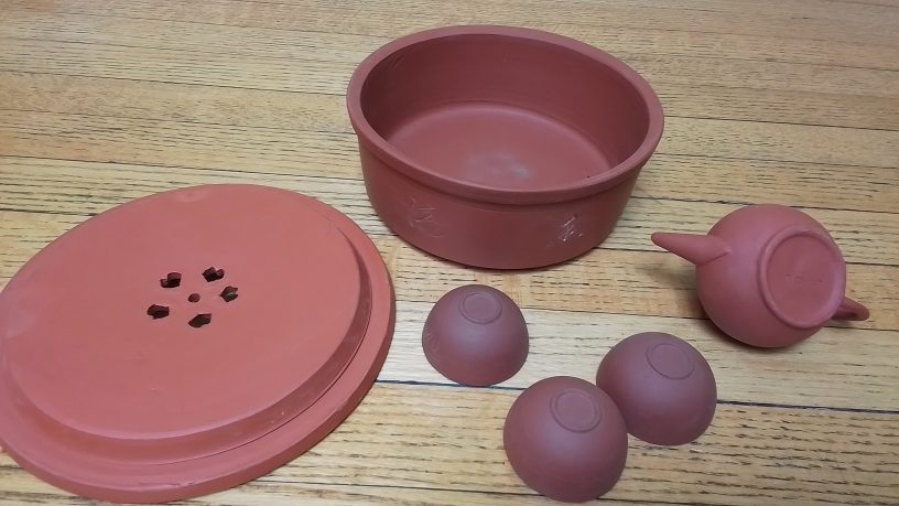 Clay Tea Set with Teapot and Cups - photo 4