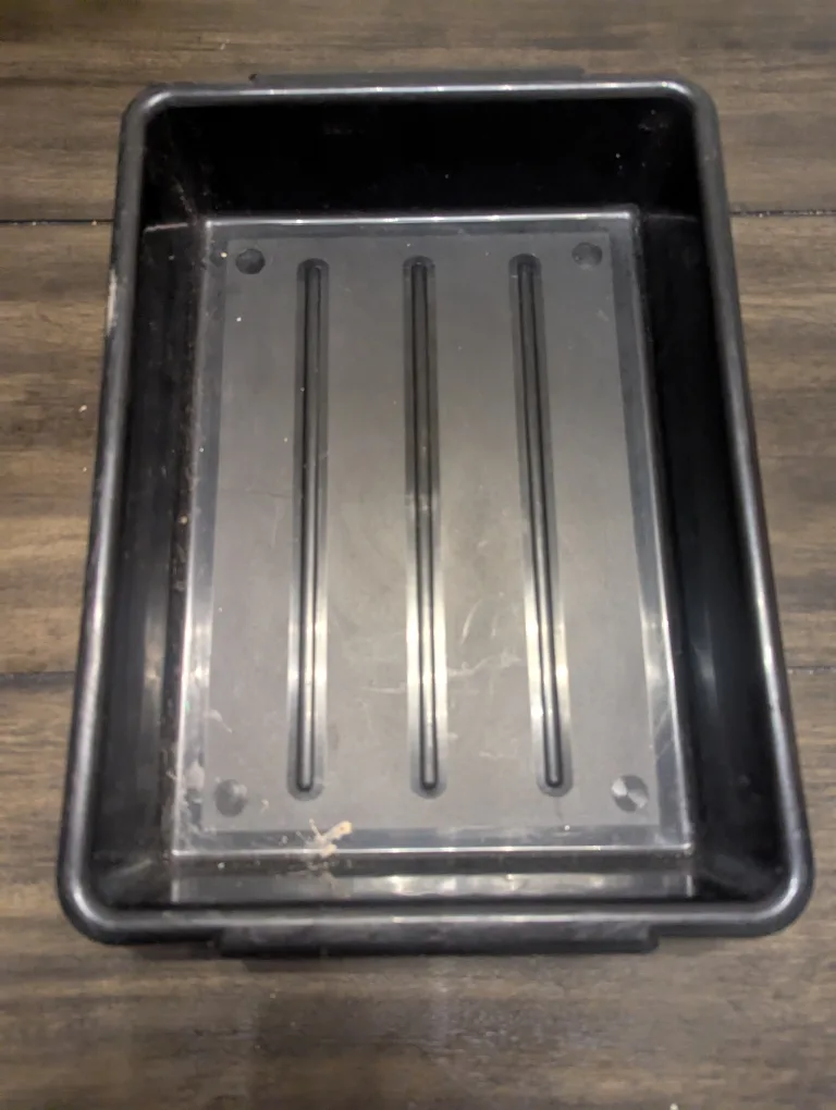 Black Plastic Storage Bin Letter tray thumbnail