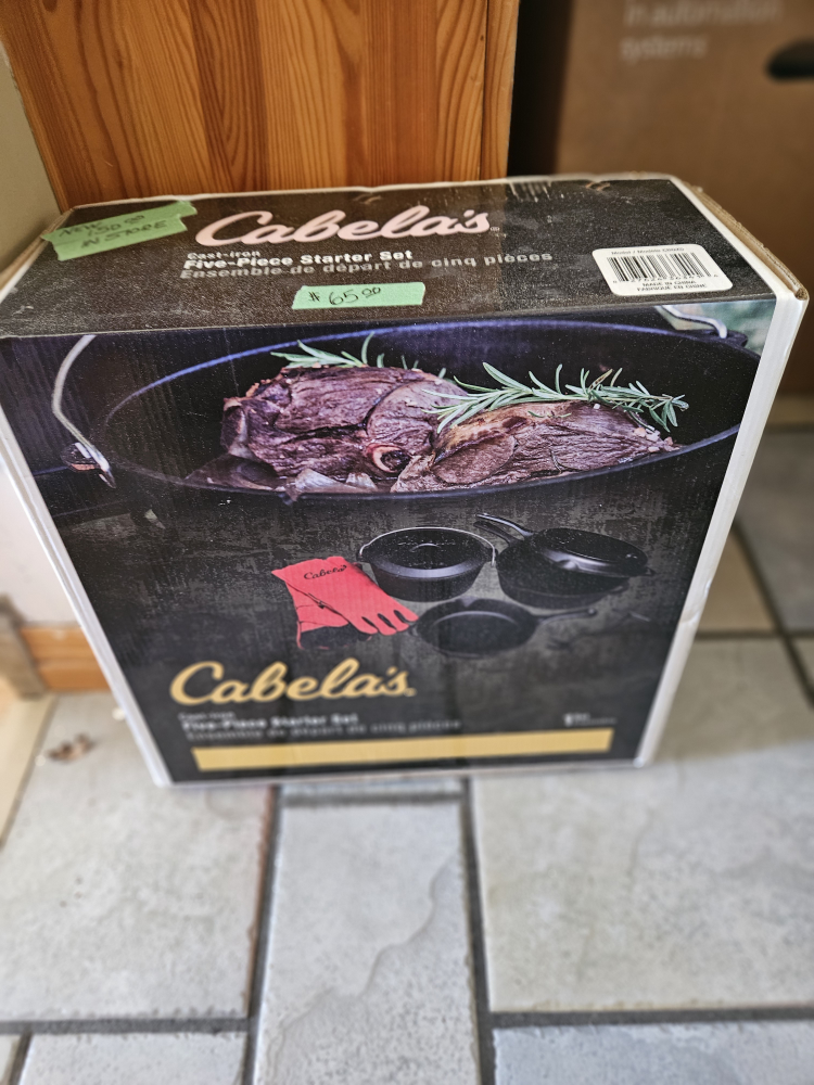 New Cabela's Cast-Iron Five-Piece Starter Set