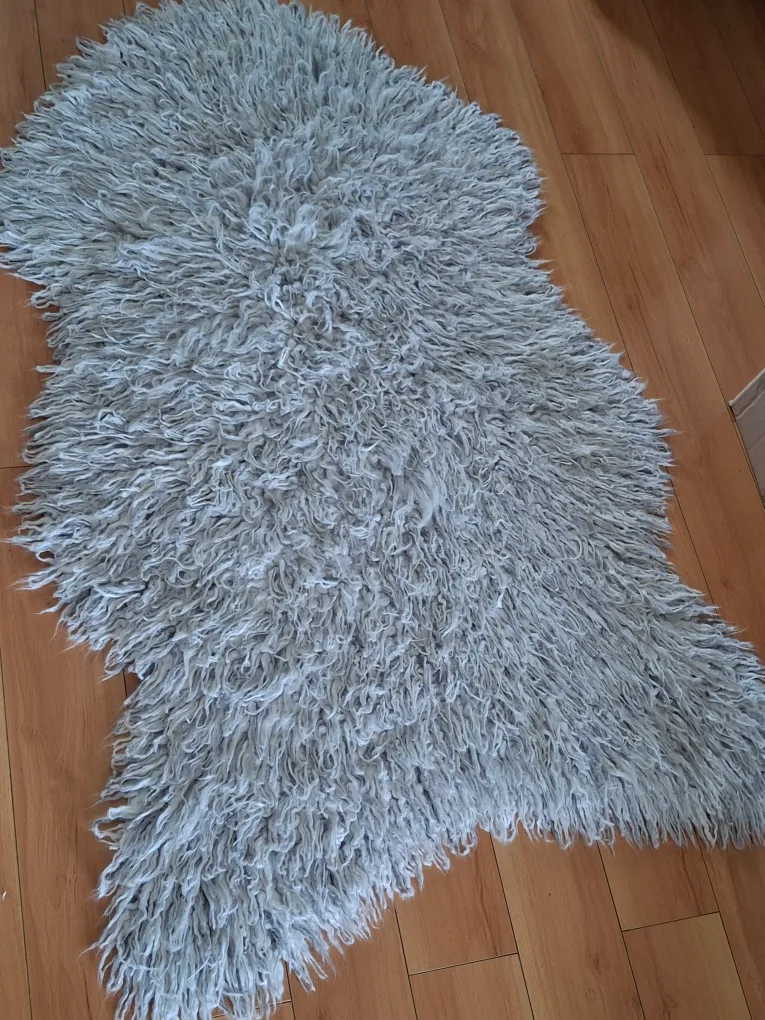 Grey Faux Sheepskin Rug thumbnail