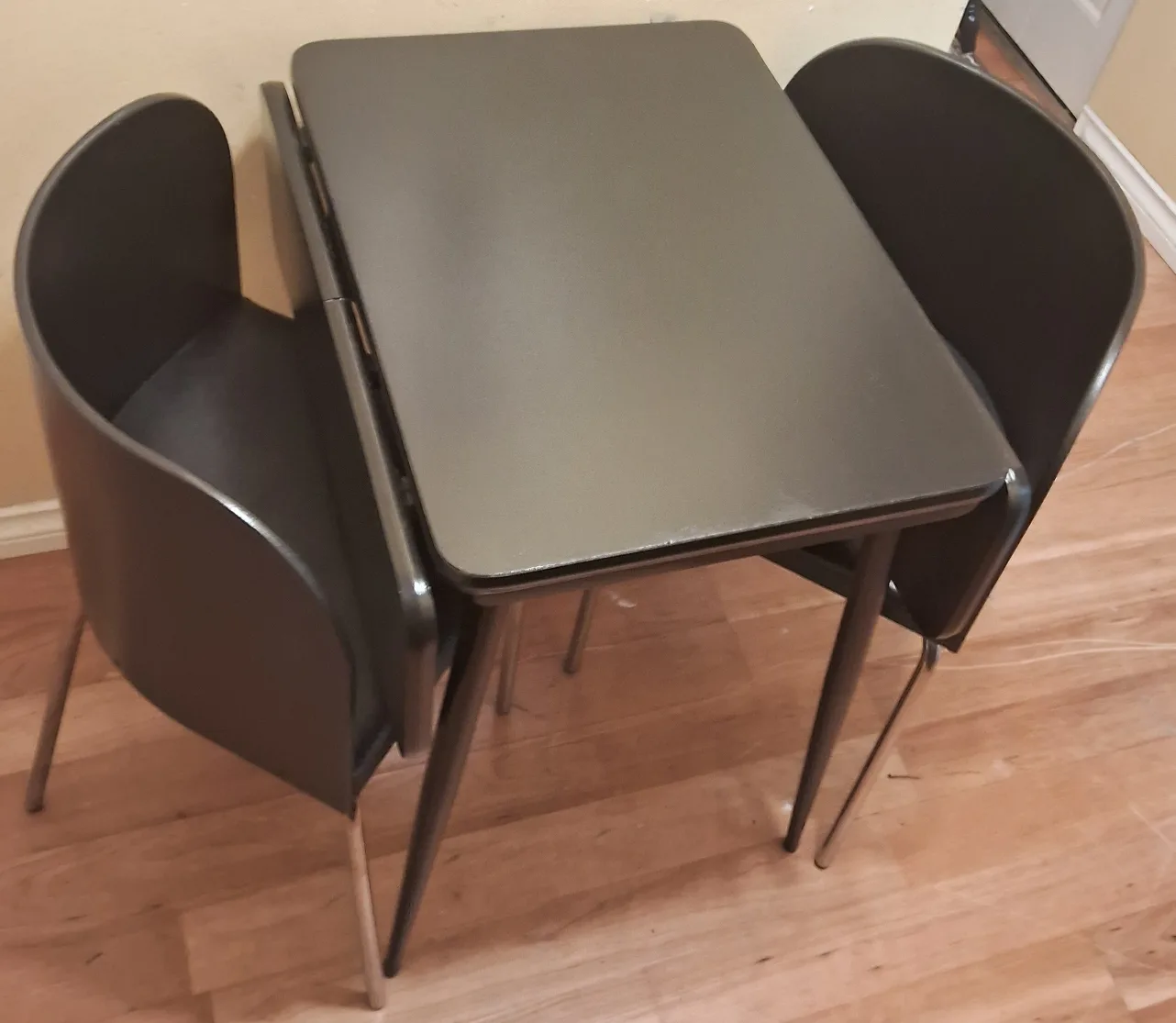 Drop Leaf Dining Table with 2Chairs (free delivery) thumbnail