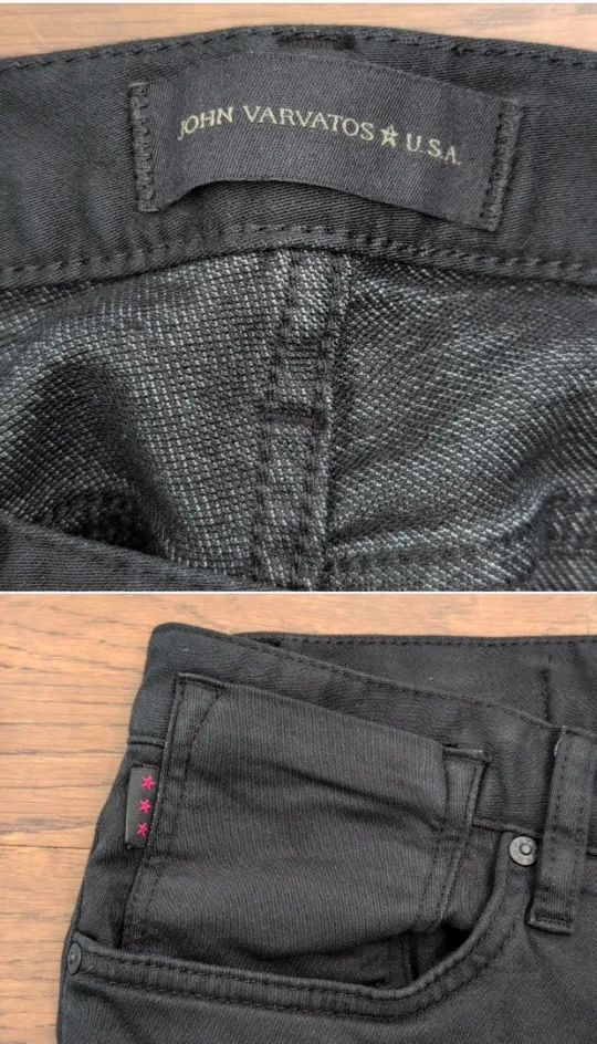 John Varvatos Bowery Black Jeans, Size 34 image indicator(5)