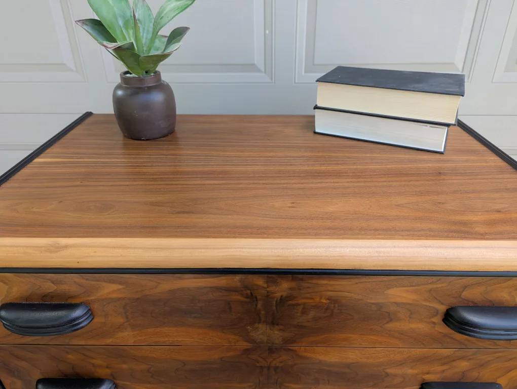 Newly refinished MCM waterfall dresser image indicator(6)