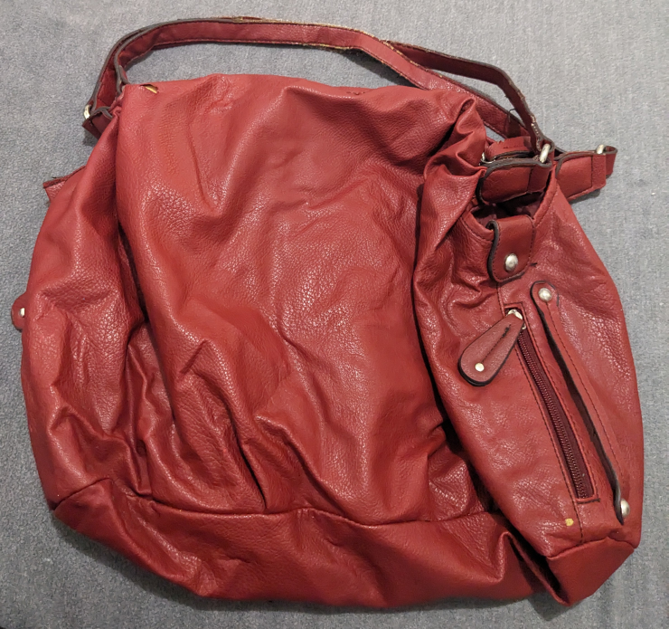Burgundy Leather Shoulder Bag/Purse - photo 2