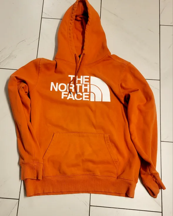 The North Face Hoodie - Size M - Orange thumbnail