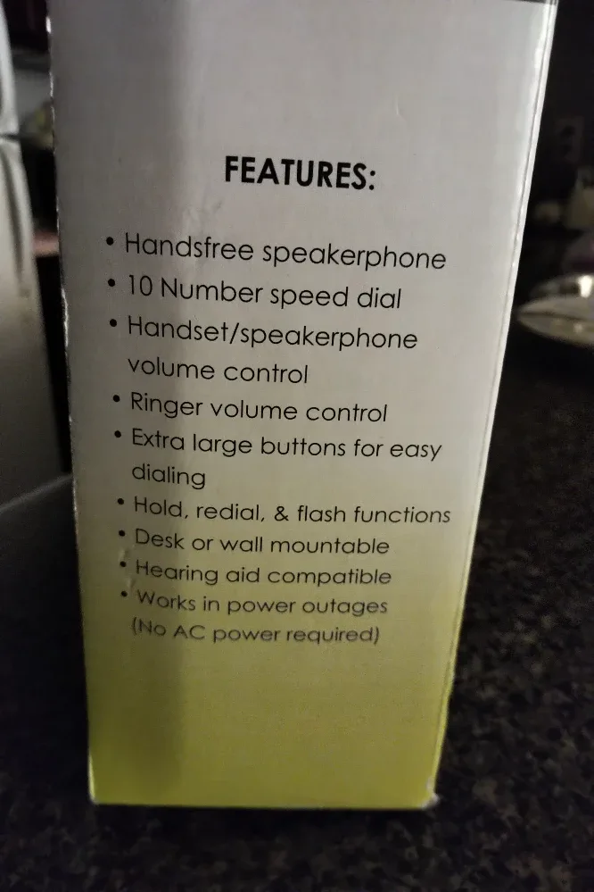 Emerson Big Button Phone with Speaker - New in Box image indicator(2)