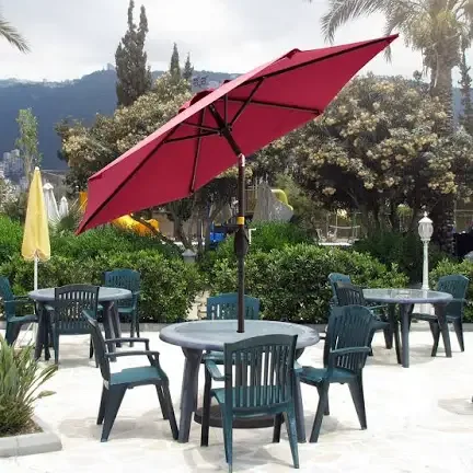 9Ft Red Patio Umbrella image indicator(3)