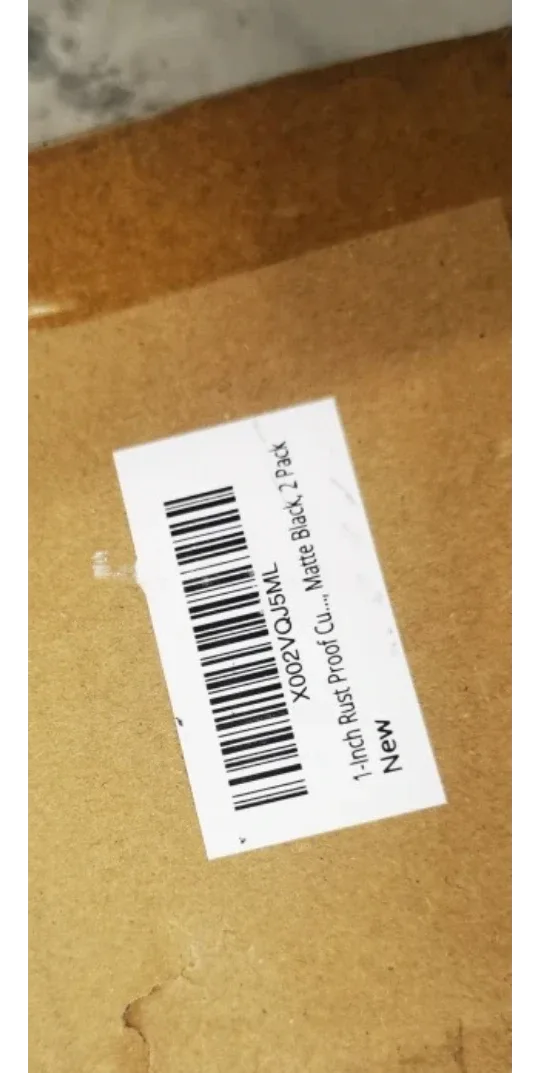 Wayolte Matte Black Curtain Rod, Size 72-144, New image indicator(3)