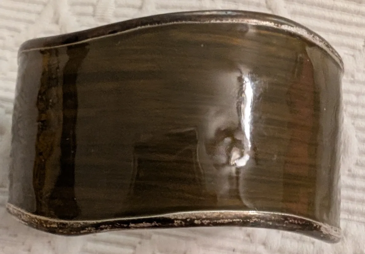 Vintage Silver Tone Cuff Bracelet thumbnail