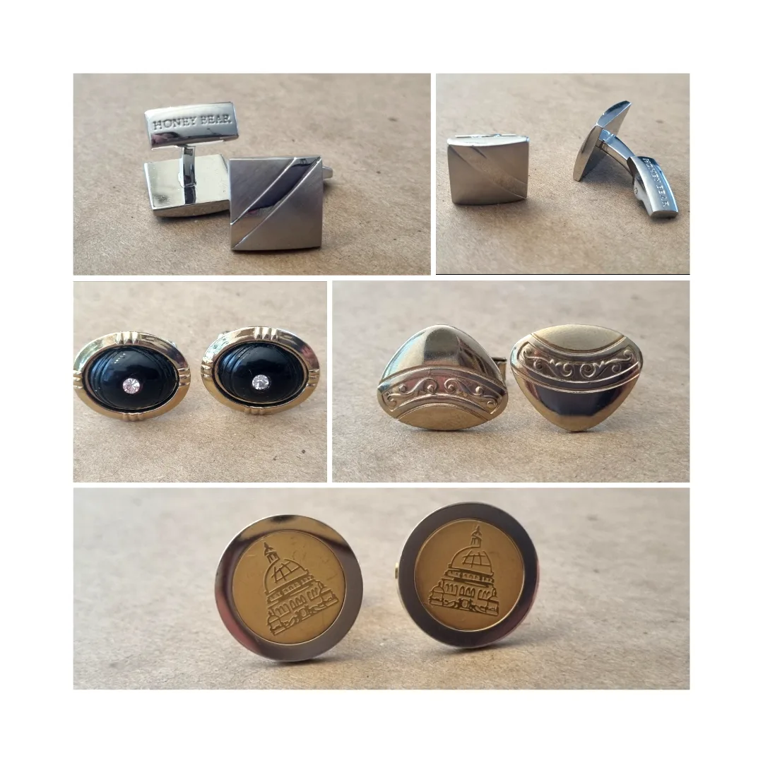 Men's Cufflinks Bundle - Variety of Styles and Brands thumbnail