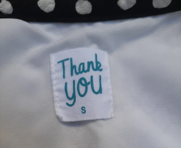 Thank You Black & White Polka Dot Cardigan - Size S image indicator(3)