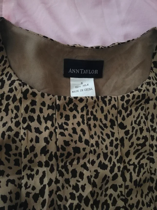 Ann Taylor Leopard Print Sleeveless Blouse - Size S image indicator(3)