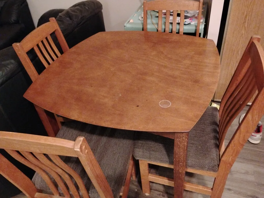 Wooden Dining Table with 4 Chairs image indicator(2)