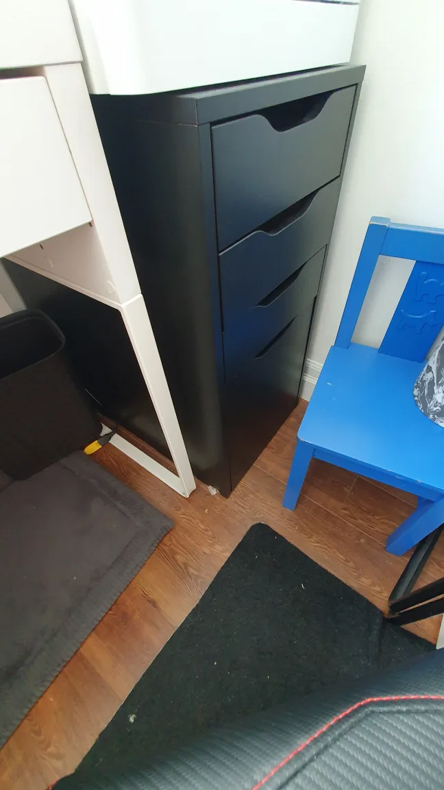 IKEA Alex Drawer Unit - DARK Brown thumbnail