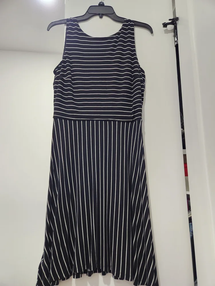Striped Sleeveless Dress thumbnail