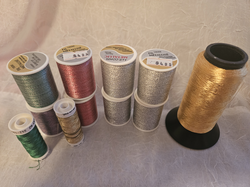 Metallic Embroidery Thread Lot